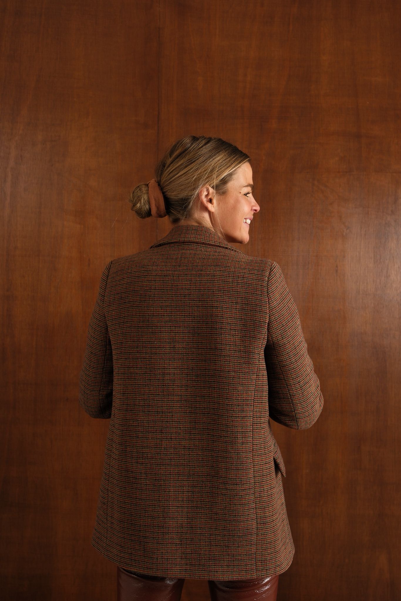 Blazer a cuadros marrón Gaspard