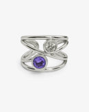 Bague Love Lila Plata