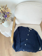 Bianca navy blue wool knit