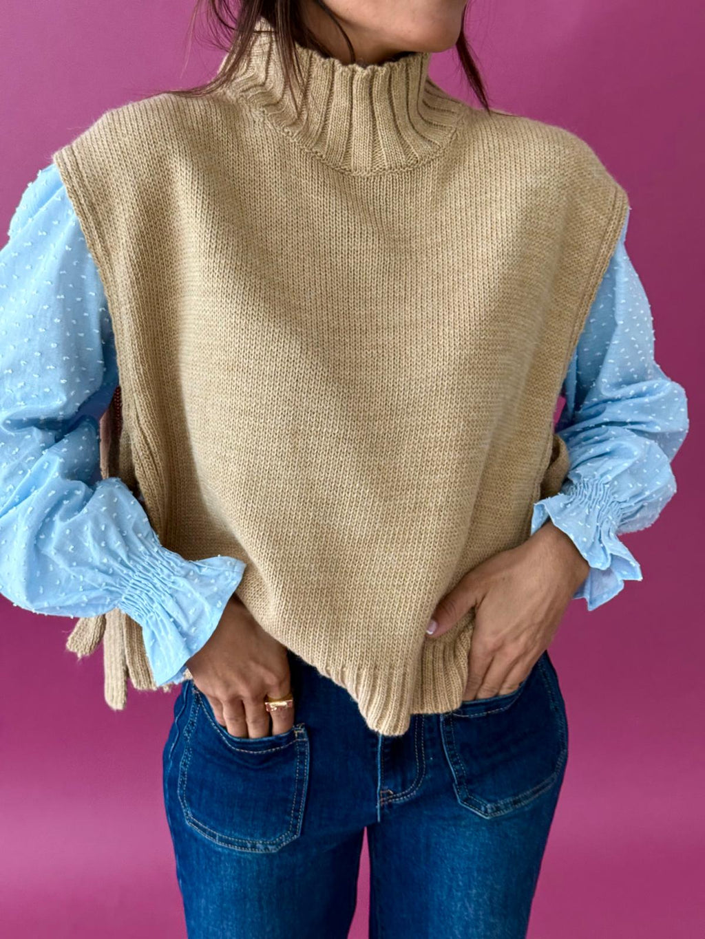 Beige Julieta Vest