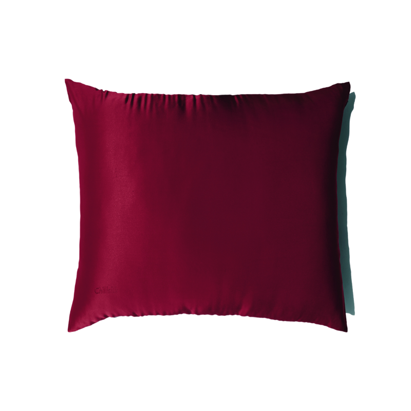 La Taie D'Oreiller En Soie - Bordeaux