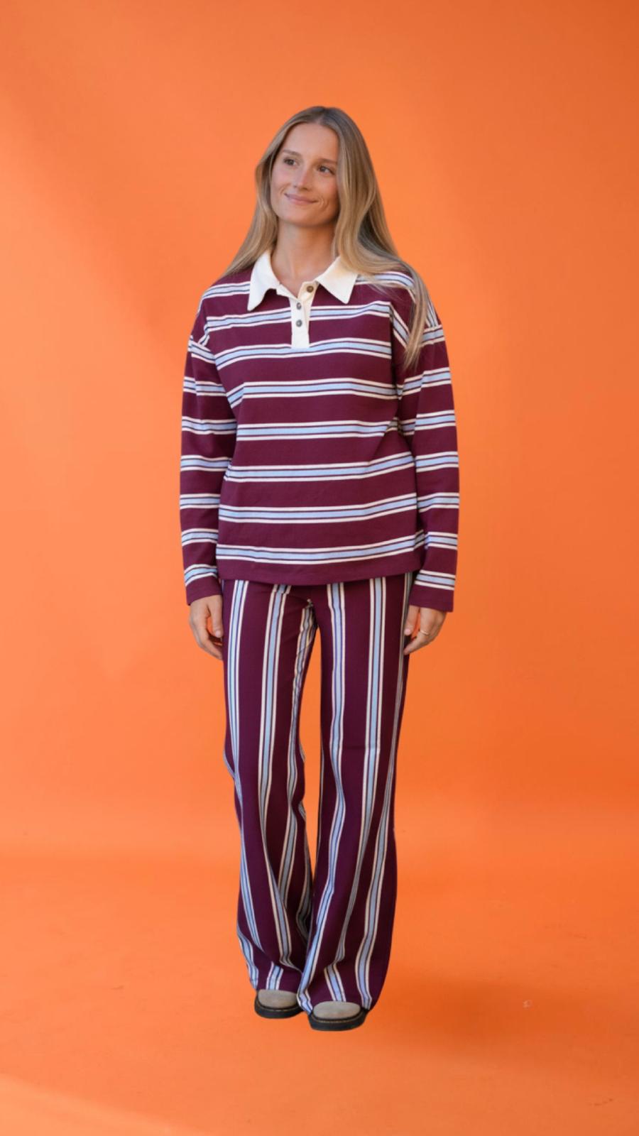 Pantalon Filipa Bordeaux