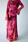 Camila Burgundy Dress