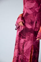Camila Burgundy Dress