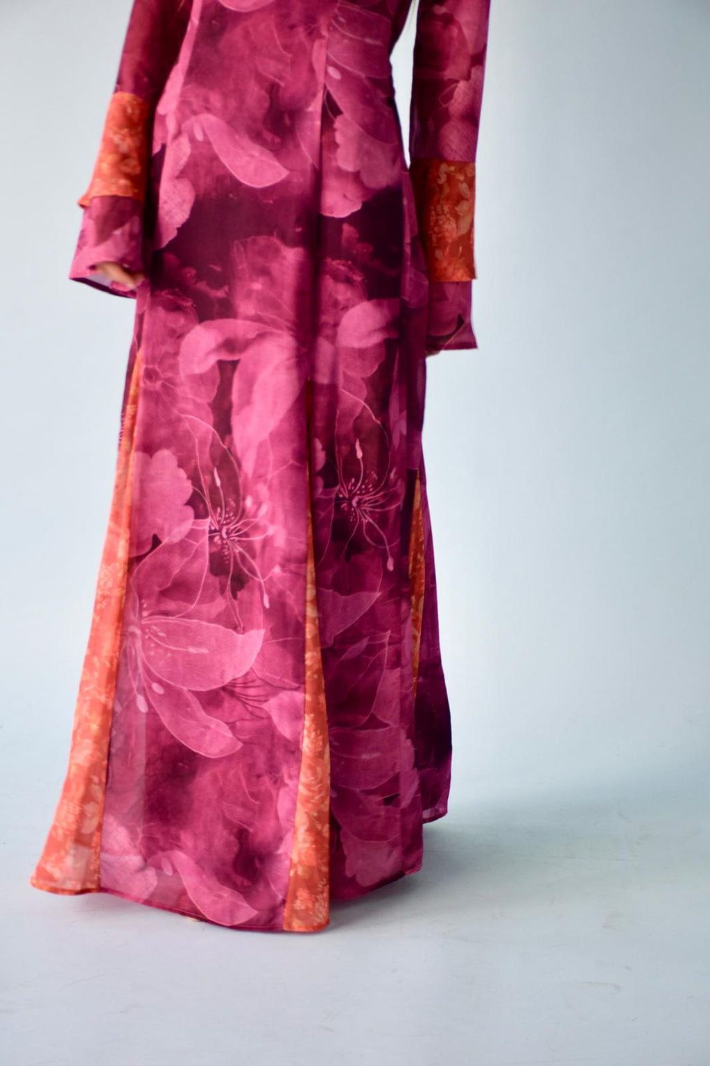 Camila Burgundy Dress