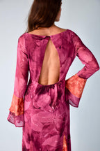 Camila Burgundy Dress