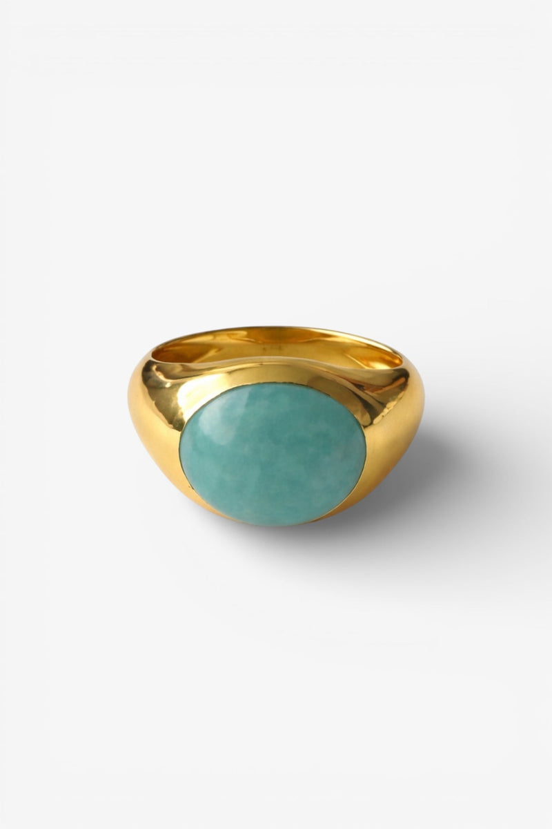 Big Amazonita Ring