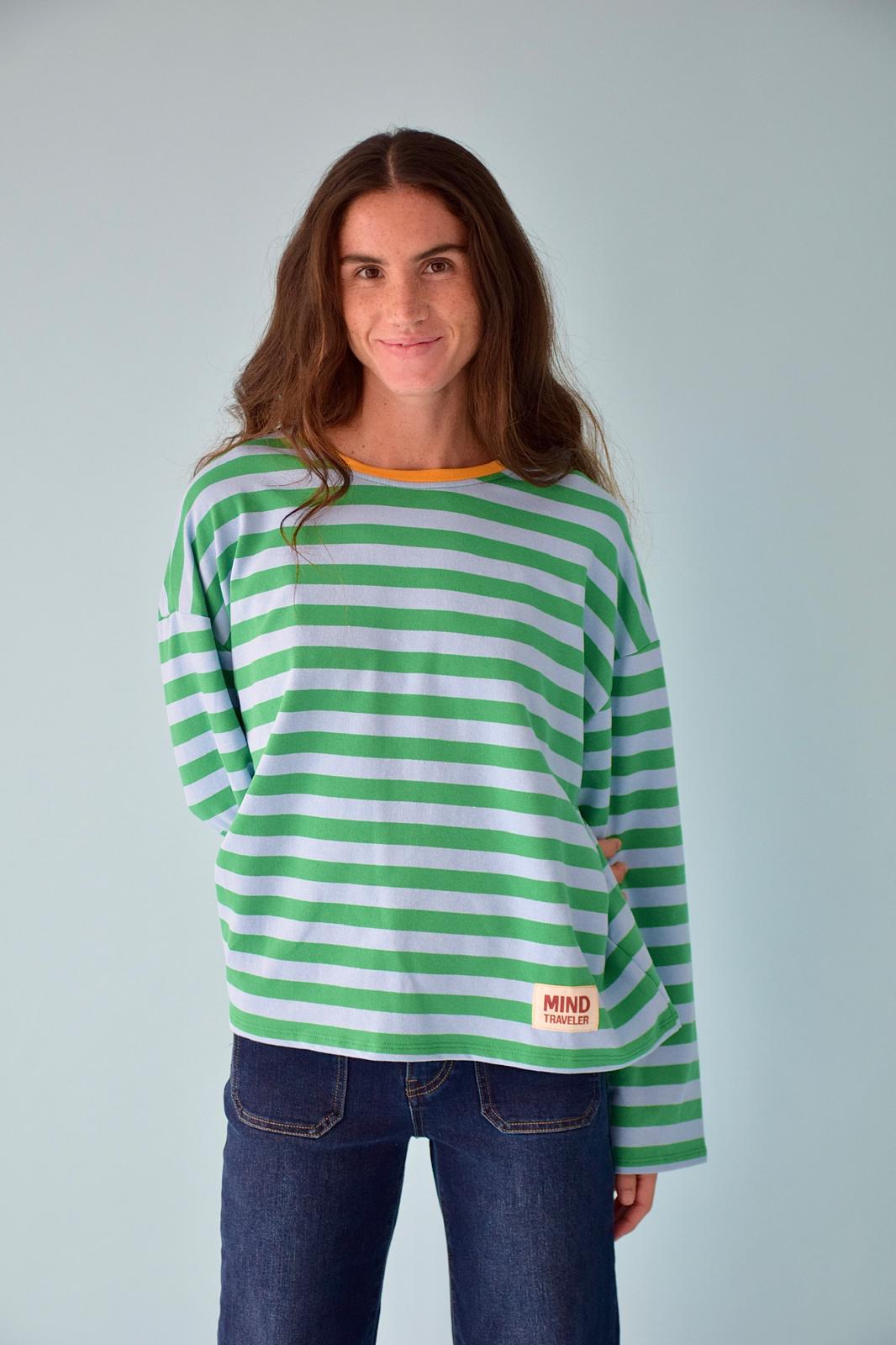 Camiseta Núria Verde Y Azul