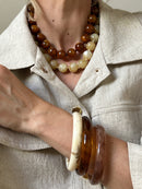 Lot De 3 Joncs Résine Erica Brun