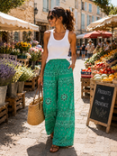 Pantalon Bandana - Vert