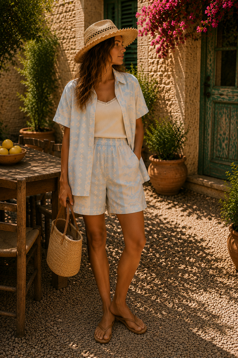 Short Palmyshort - Bleu