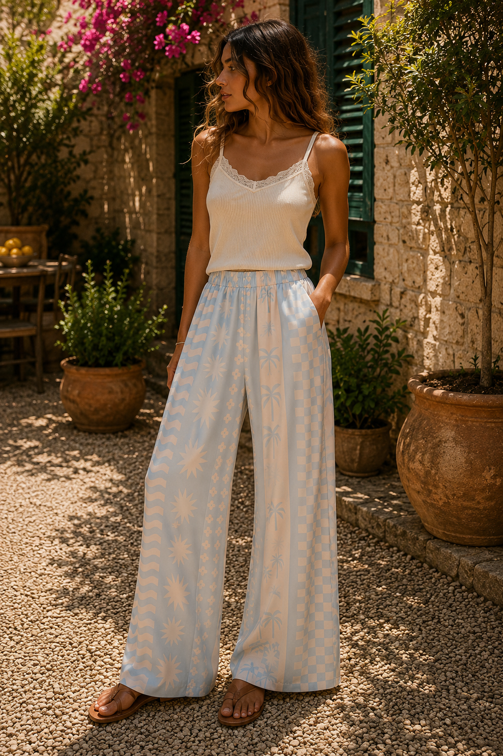 Palmy Pants - Blue