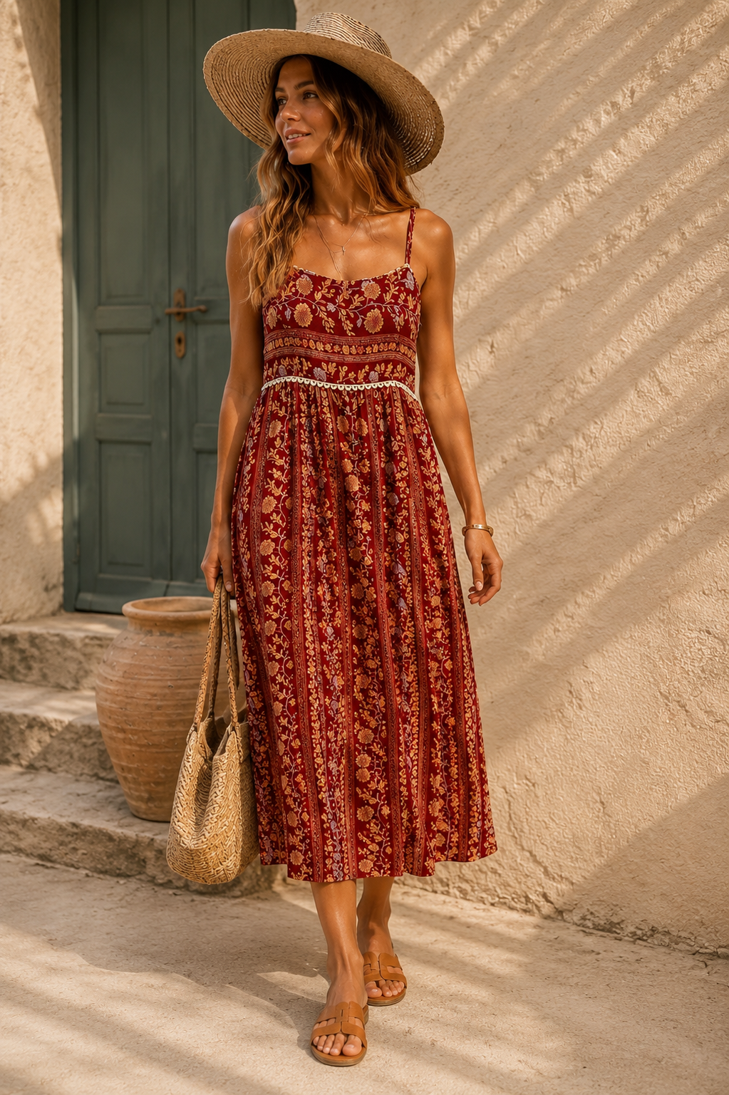 Vestido Isla - Marrón