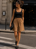 Vic Bermuda shorts - Khaki