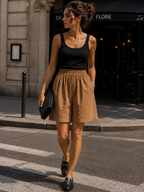 Vic Bermuda shorts - Khaki