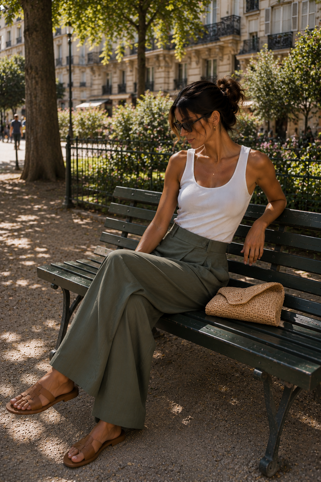 Pantalon Aya Kaki