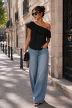 Top Iris - Noir