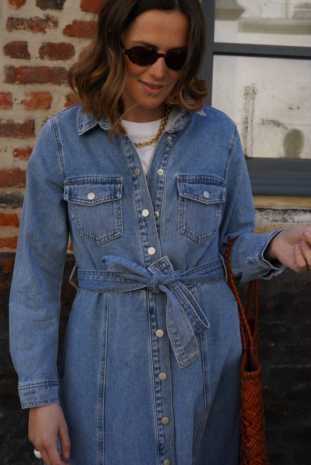 Rosalie Denim Long Dress