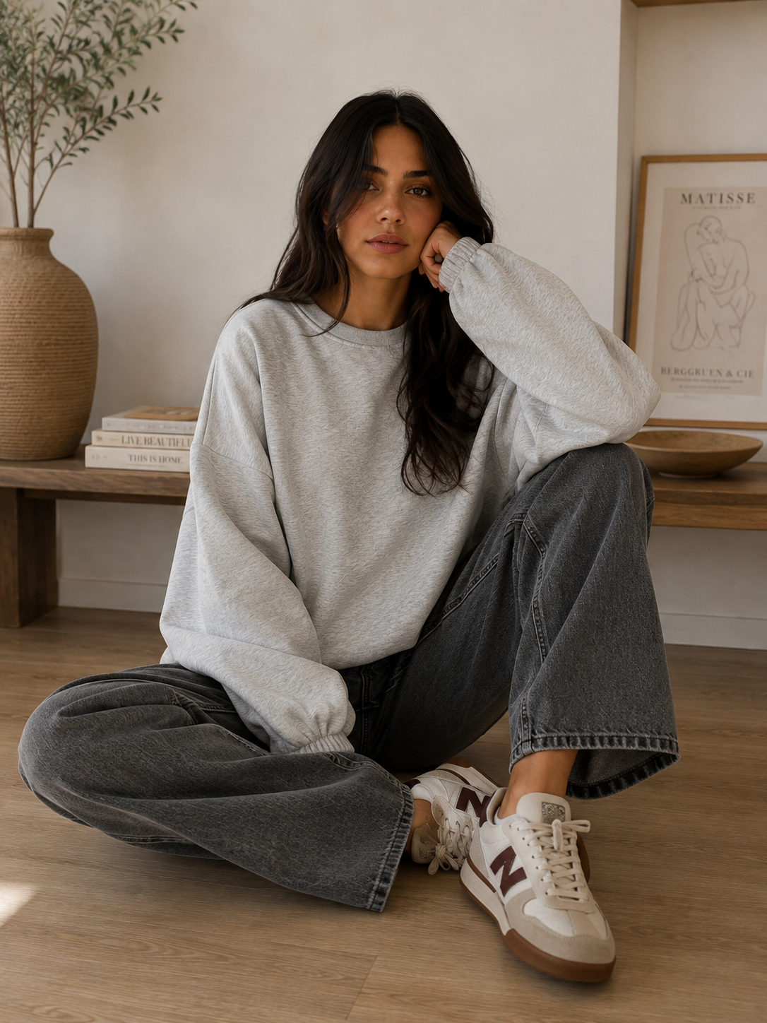 Sweat Bisou - Gris