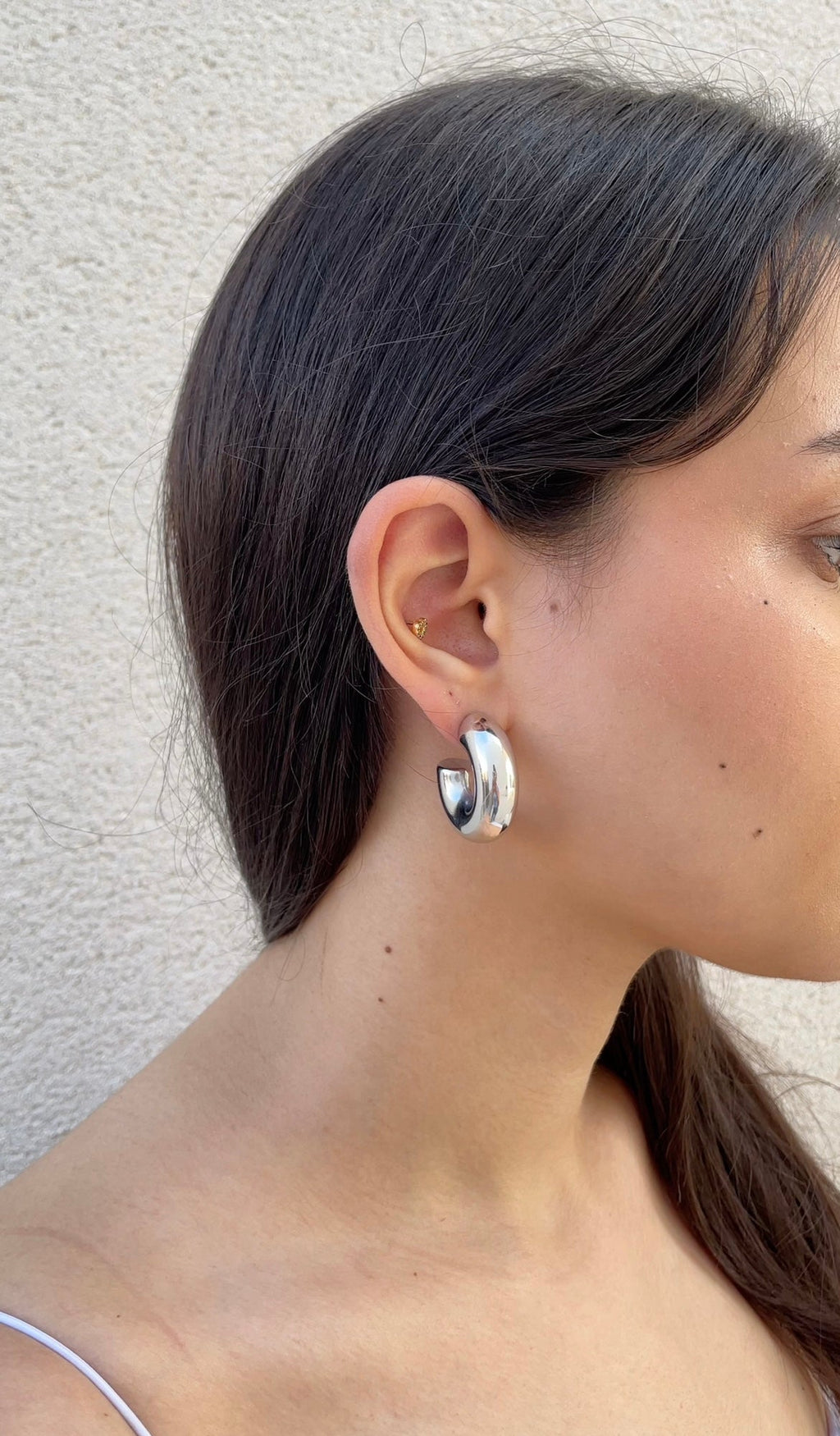 Extra bold hoop earrings