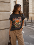 Tee Shirt Amour - Gris