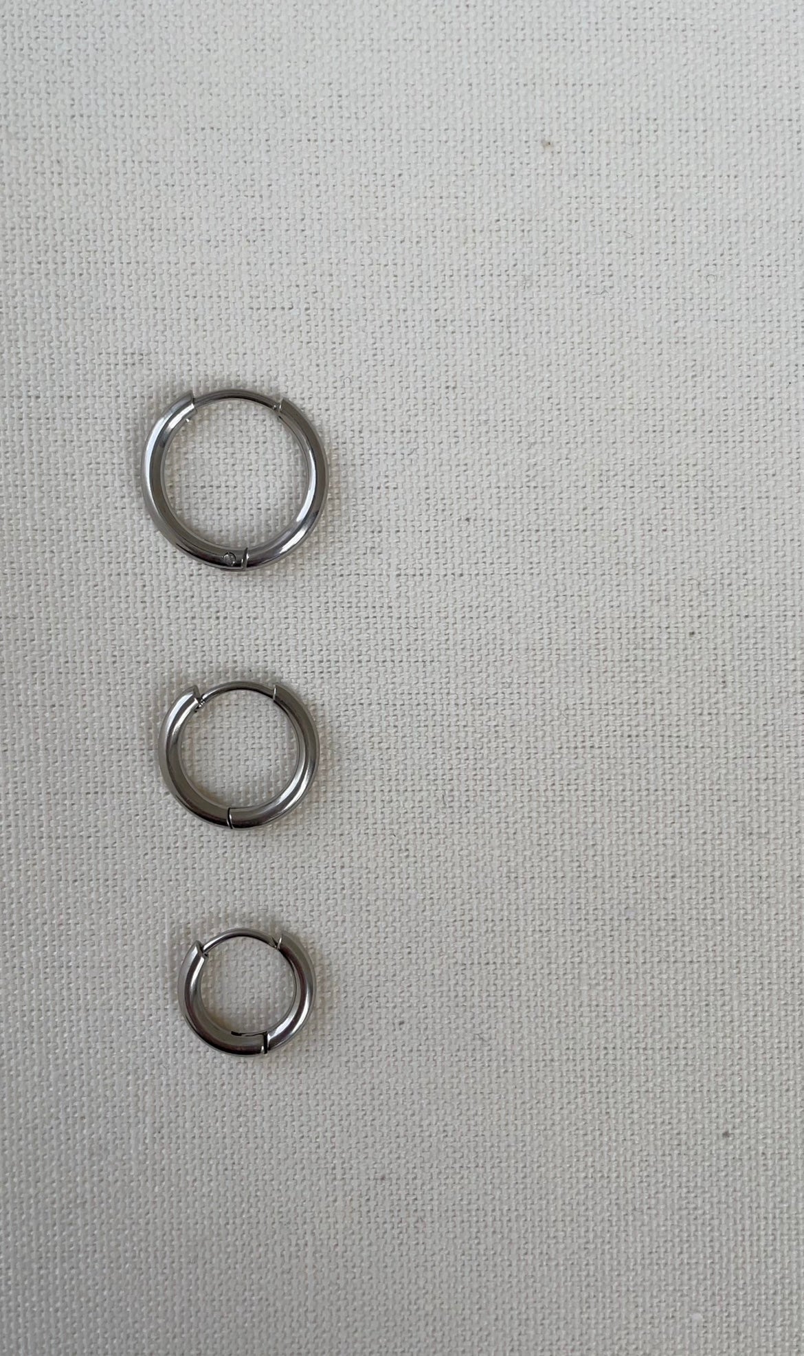 Thin Classic Hoops Earrings