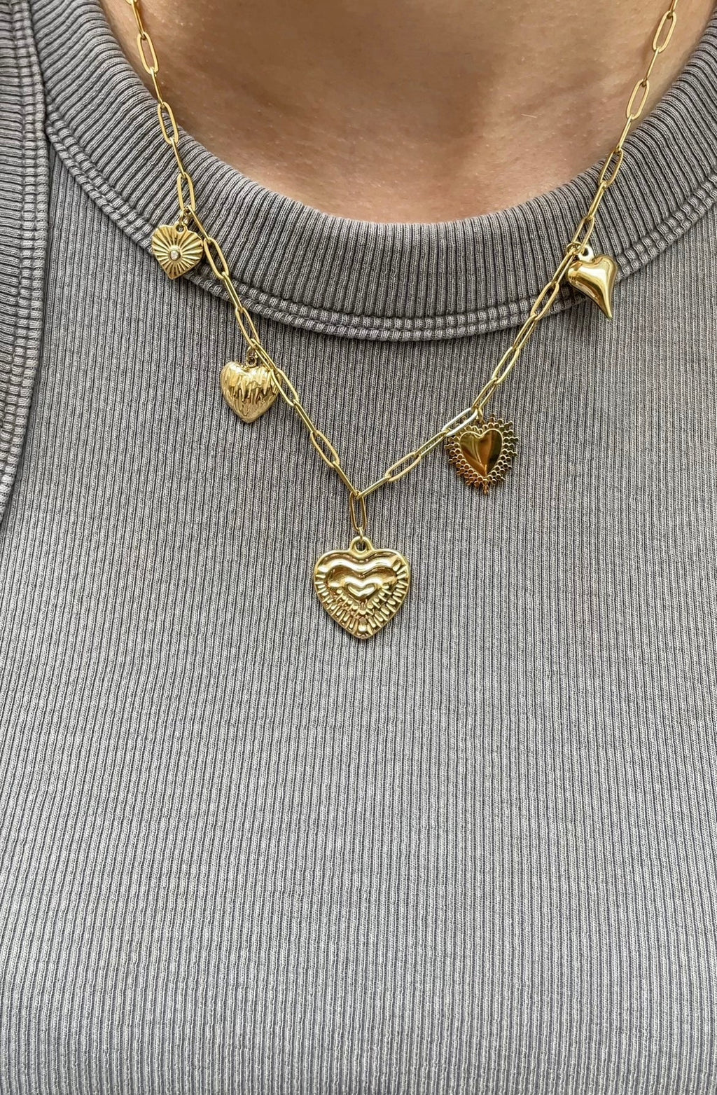 Multiple Heart Necklace