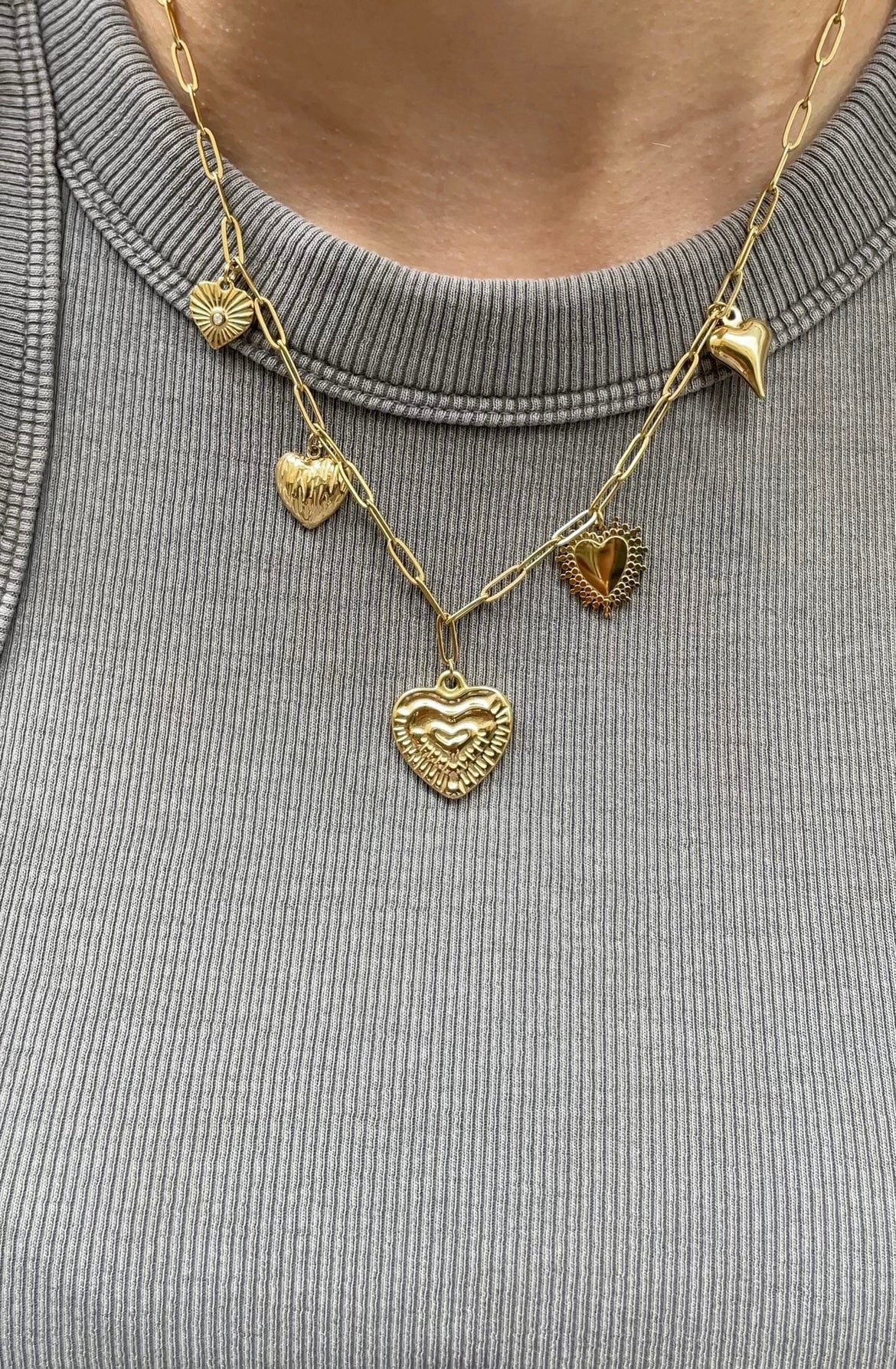 Multiple Heart Necklace