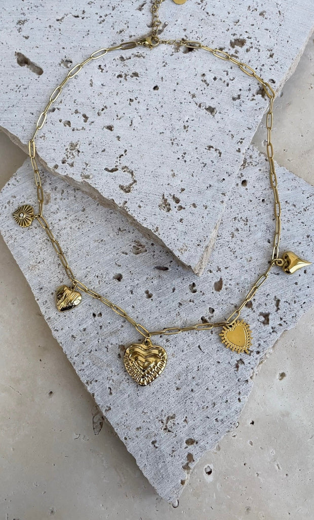 Collier Multiple Heart