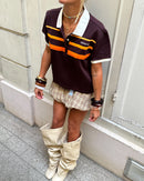 Brazalete asimétrico transparente