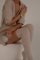 Jambières Laine Alpaga - Camel Clair