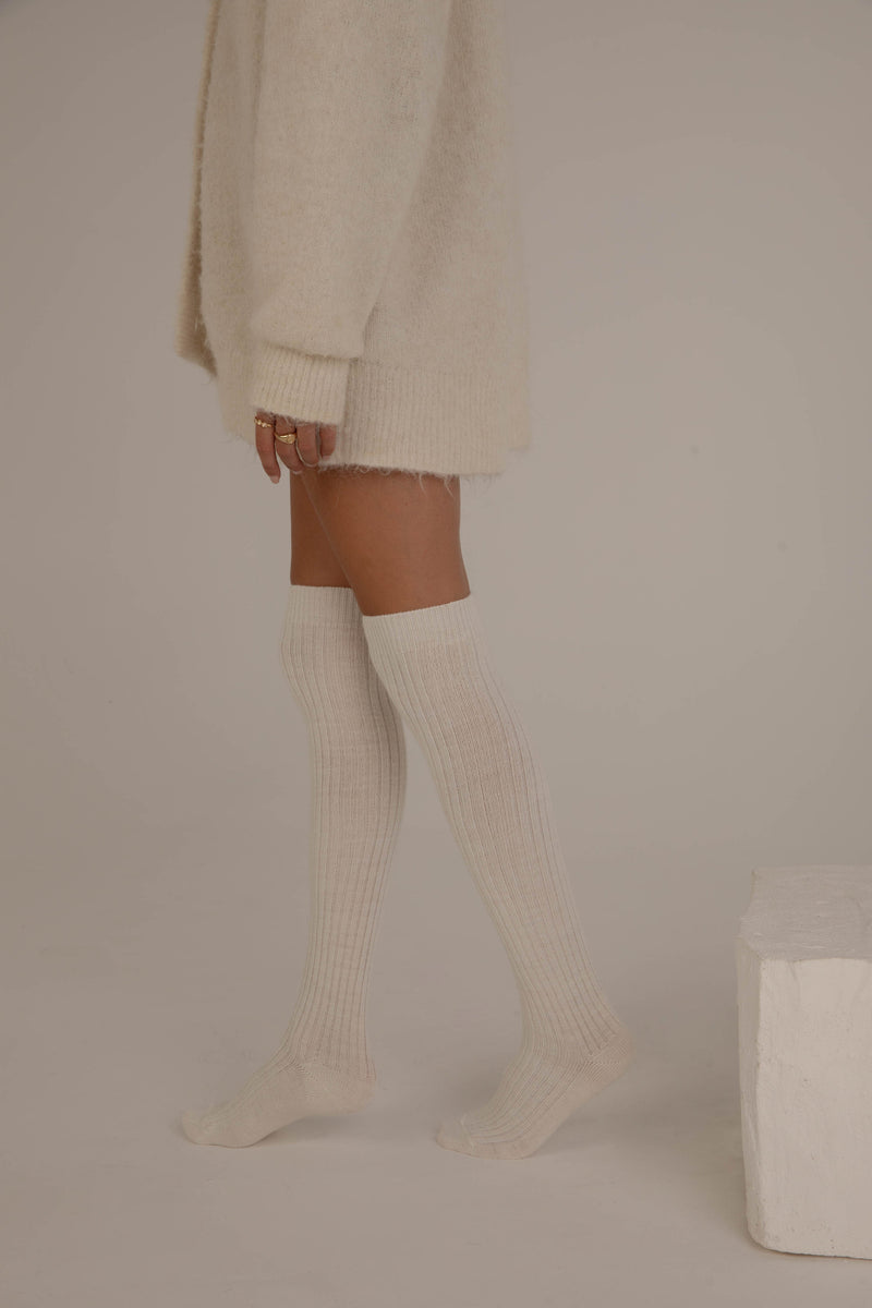 Jambière Laine Alpaga - Crème