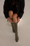 Chaussettes Laine Alpaga - Kaki