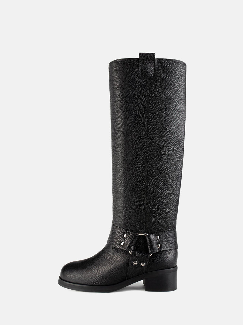 Biker Gang Boots - Black