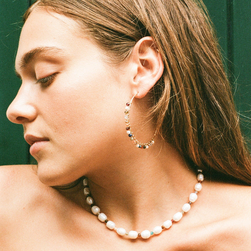 Le Collier Nacres Et Tourmalines