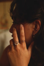 Bague Swan - Agate Rouge