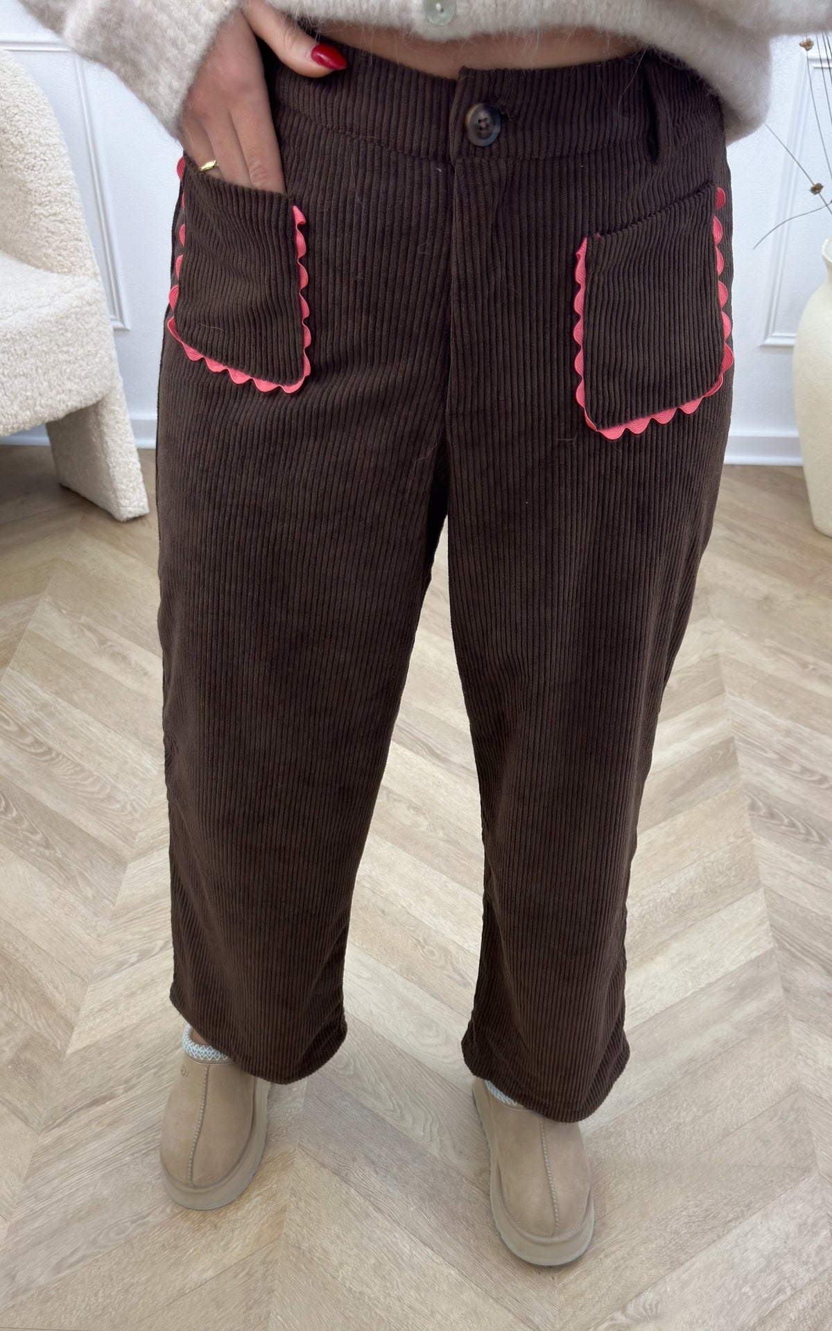 Pantaloni Velluto Alpha - Cioccolato