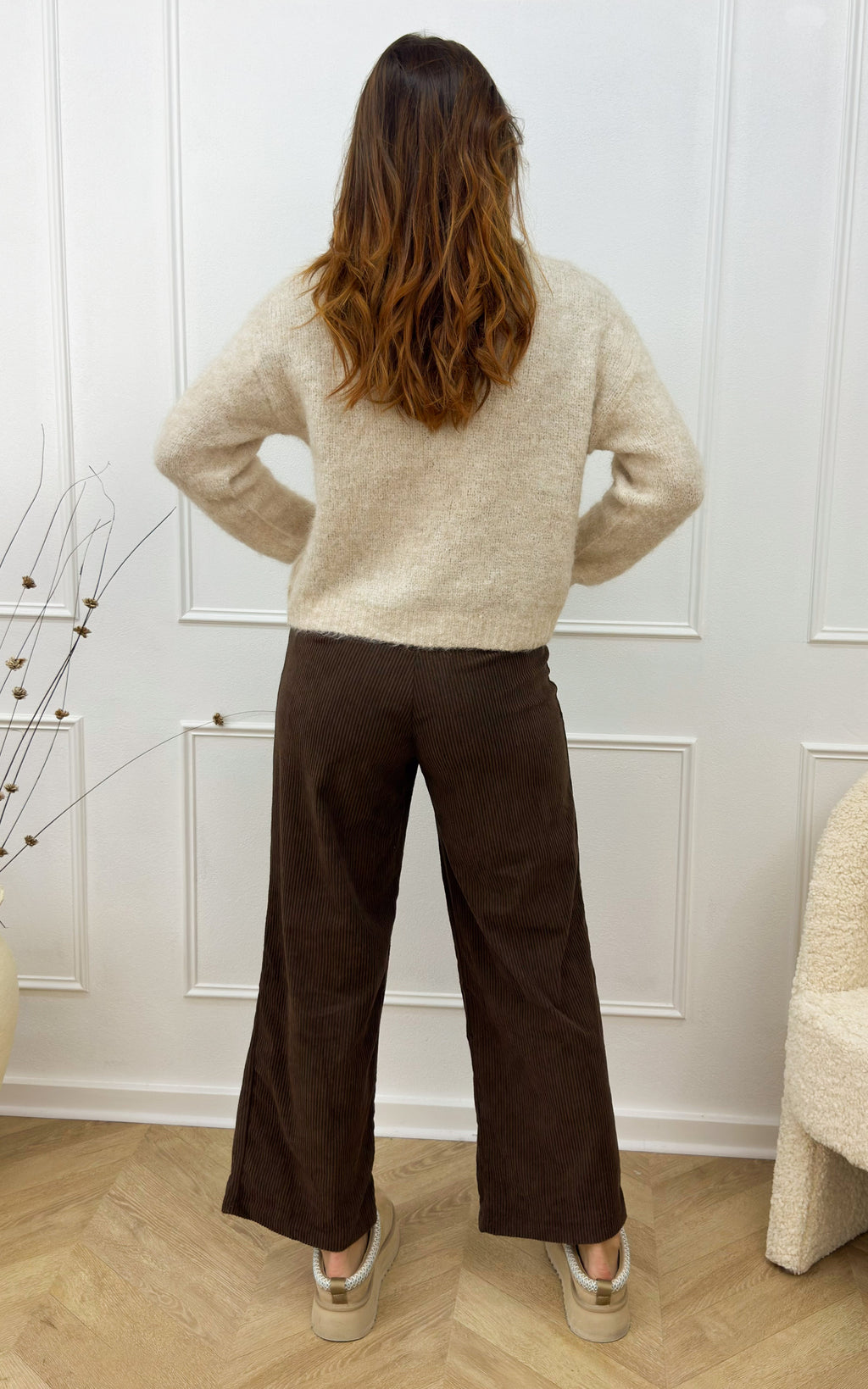Pantaloni Velluto Alpha - Cioccolato