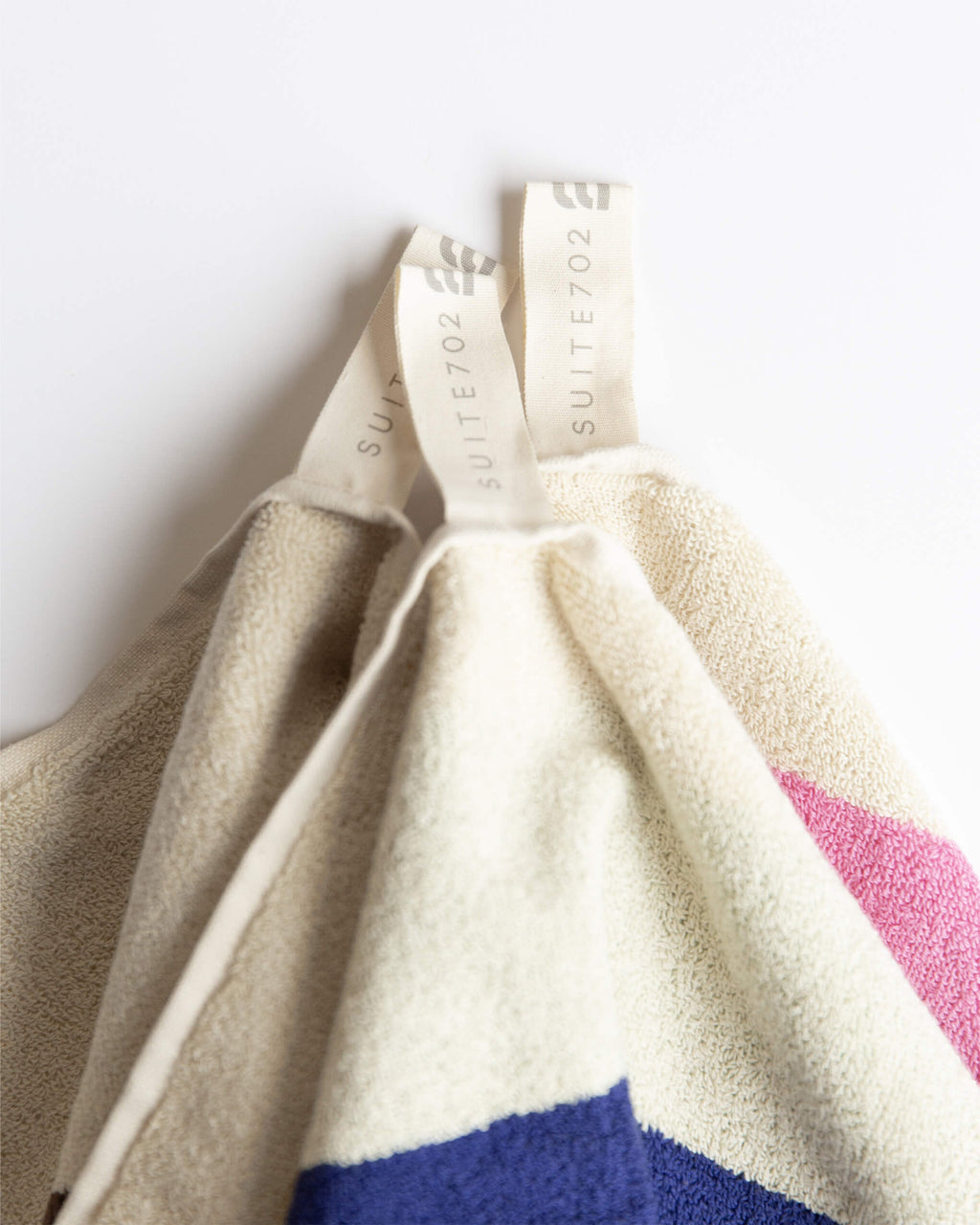 Towel - Sky Blue & Burgundy