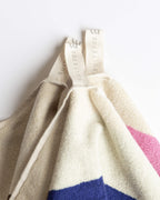 Towel - Sky Blue & Burgundy