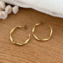 Créoles "Alaia" 30mm acier-Boucles d'oreilles-instants-plaisirs-Instants Plaisirs | Bijoux