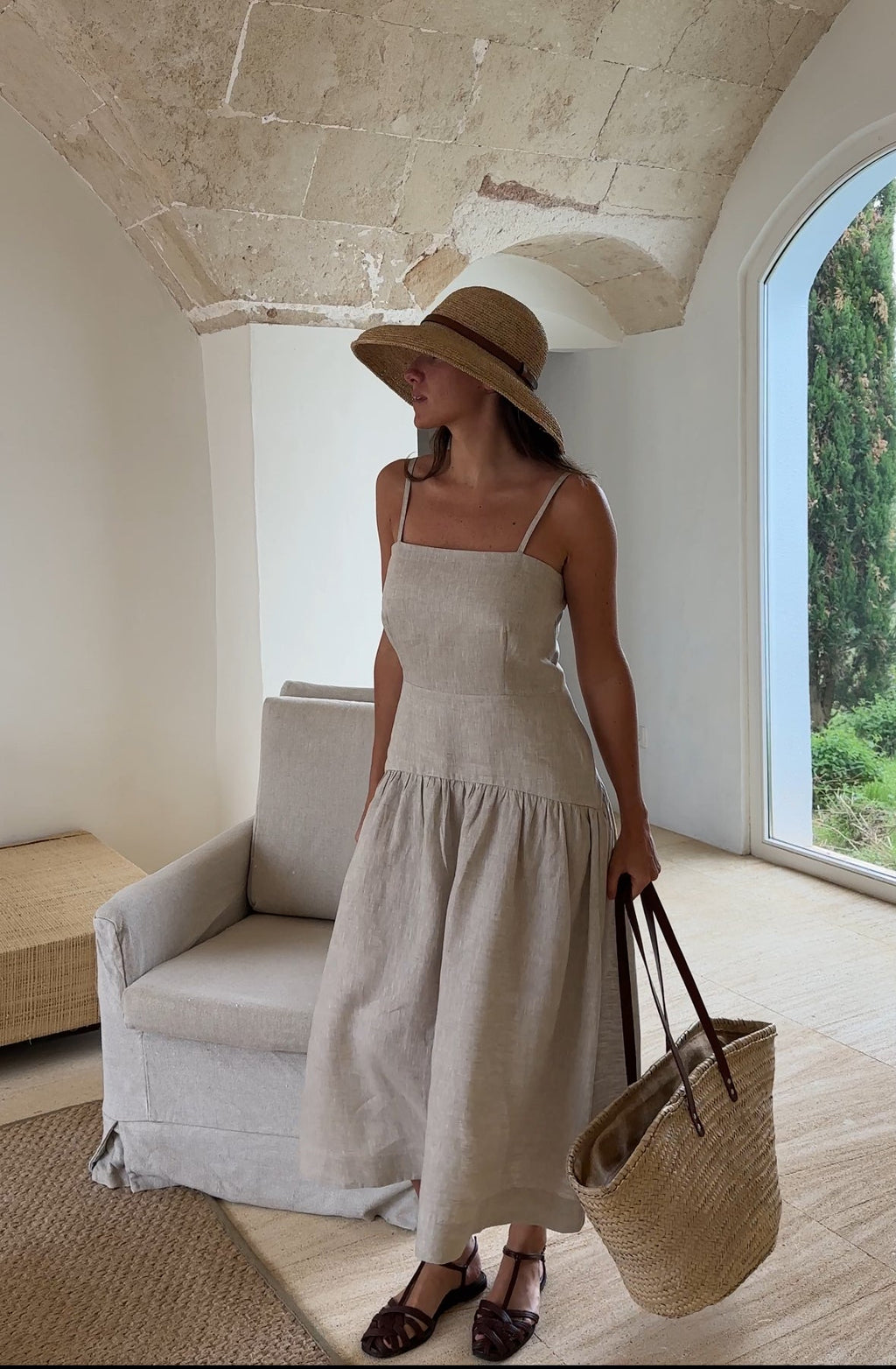 Elena Dress Stone