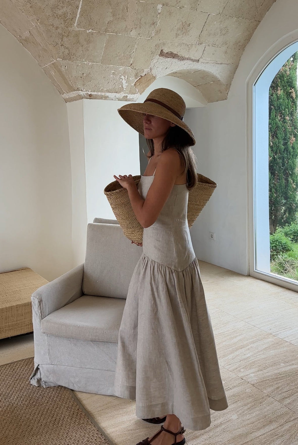 Elena Dress Stone
