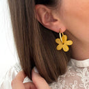 Créoles "Maria" jaune acier-Boucles d'oreilles-instants-plaisirs-Instants Plaisirs | Bijoux