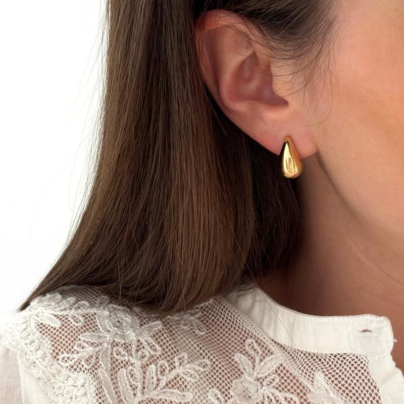 Boucles d'oreilles "Micro Gaia" acier-Boucles d'oreilles-instants-plaisirs-Instants Plaisirs | Bijoux