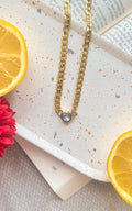 Collar Corazón Olina - Dorado