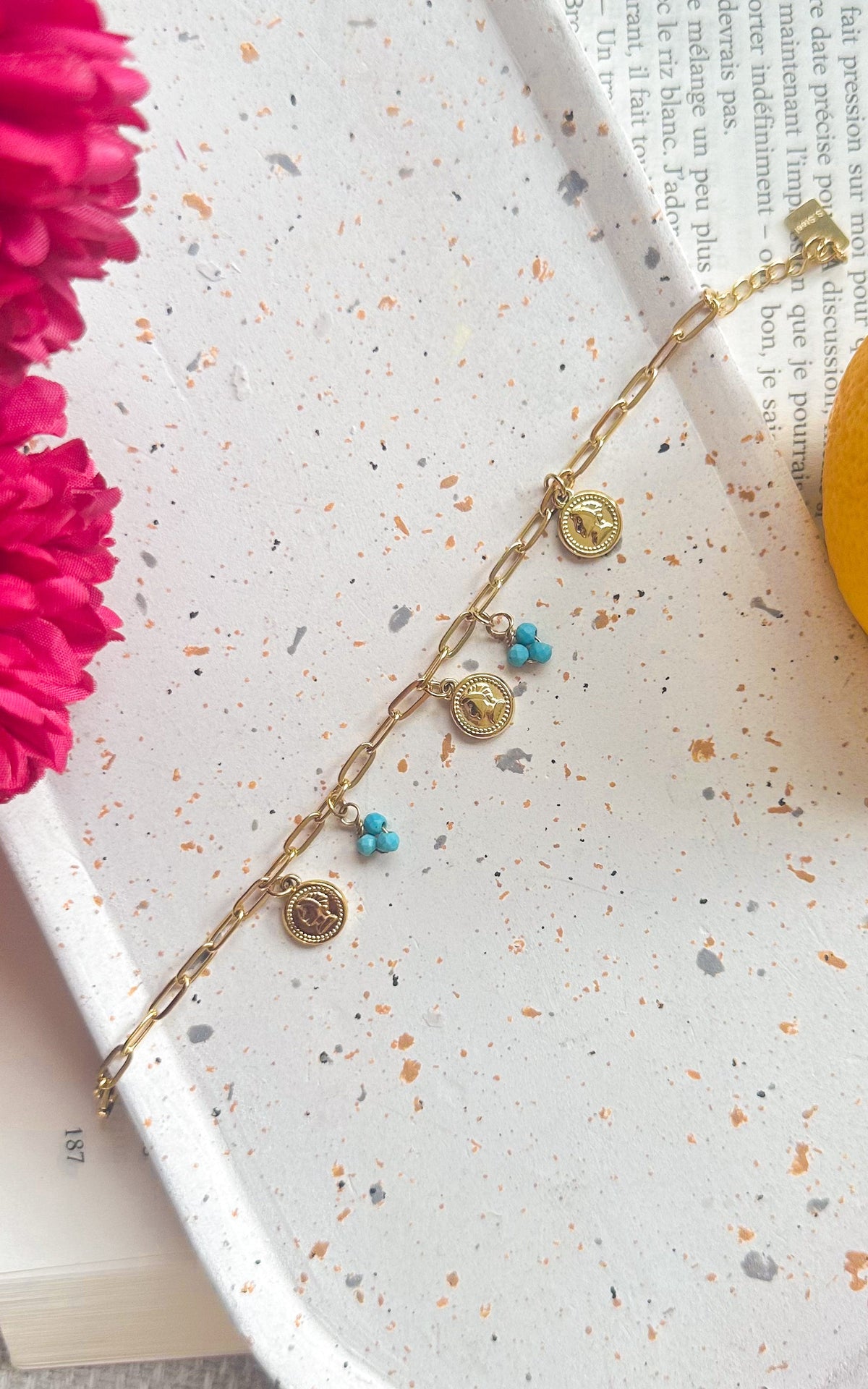 Bracciale Gaiae - Blu E Dorato