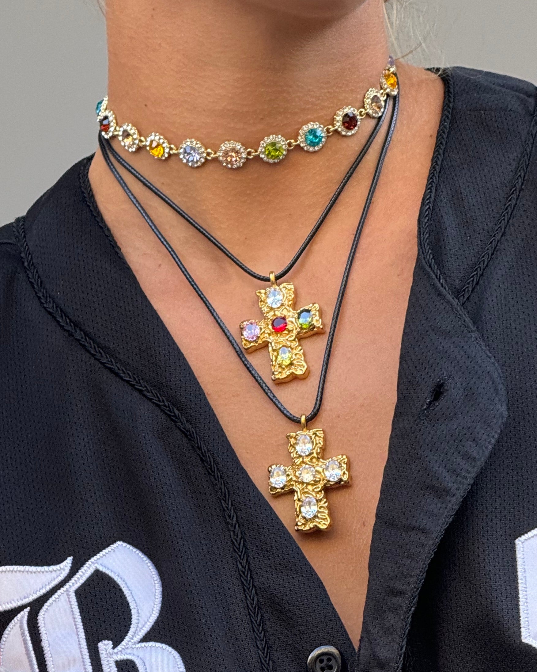 Collier Croix Précieuse