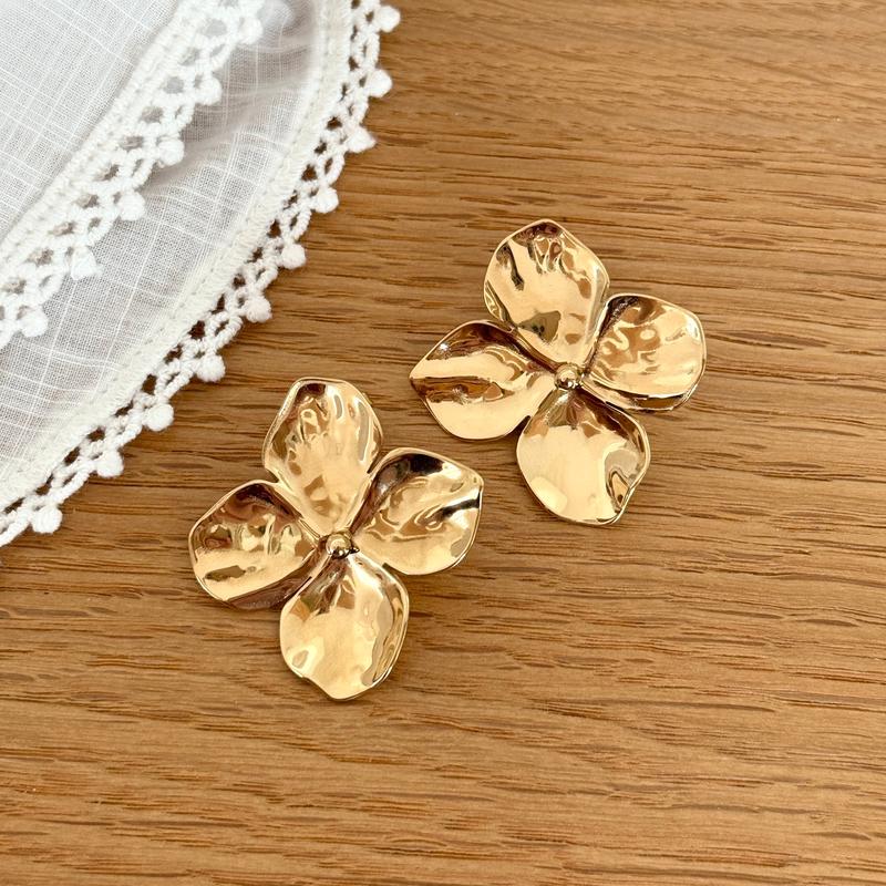 Boucles d'oreilles "Flore" acier-Boucles d'oreilles-instants-plaisirs-Instants Plaisirs | Bijoux