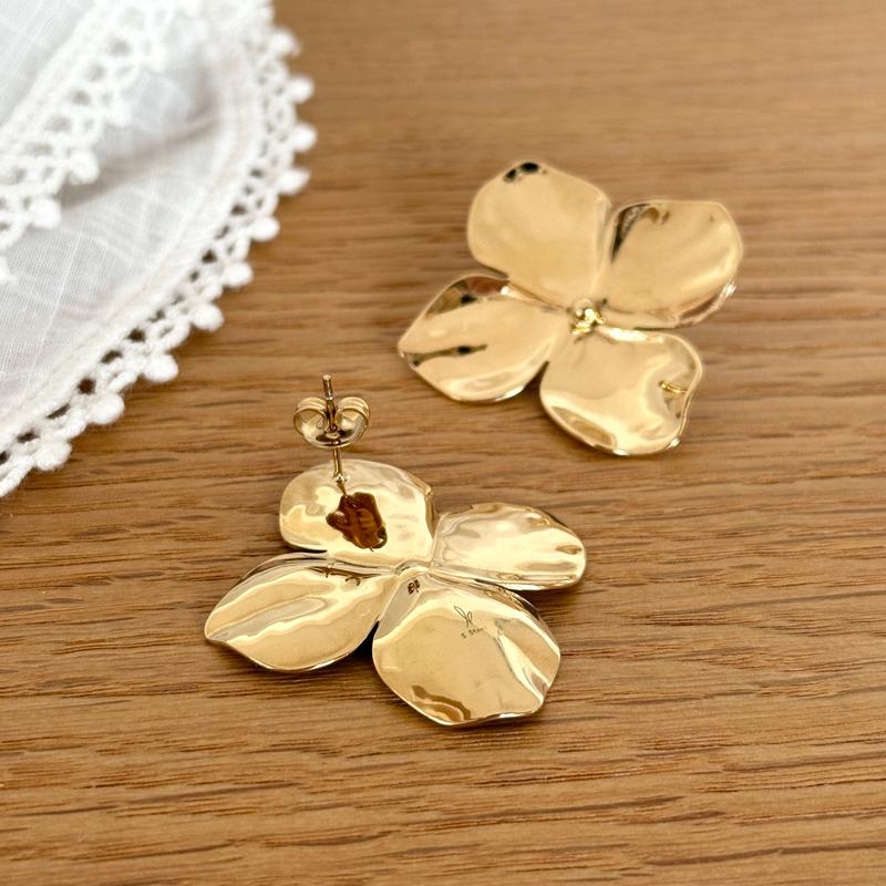 Boucles d'oreilles "Flore" acier-Boucles d'oreilles-instants-plaisirs-Instants Plaisirs | Bijoux